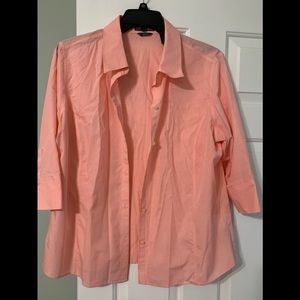 Liz Claiborne peach colored blouse